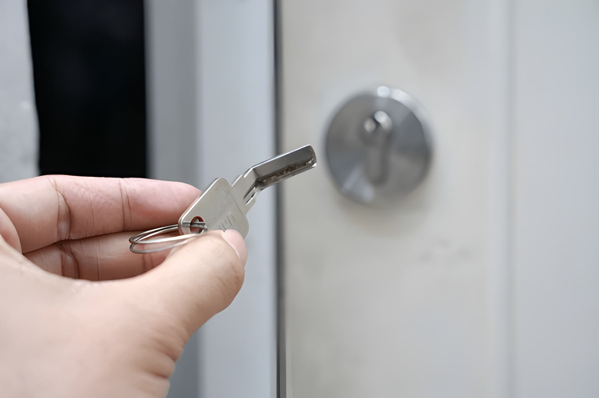 Afgebroken sleutel bij deurslot